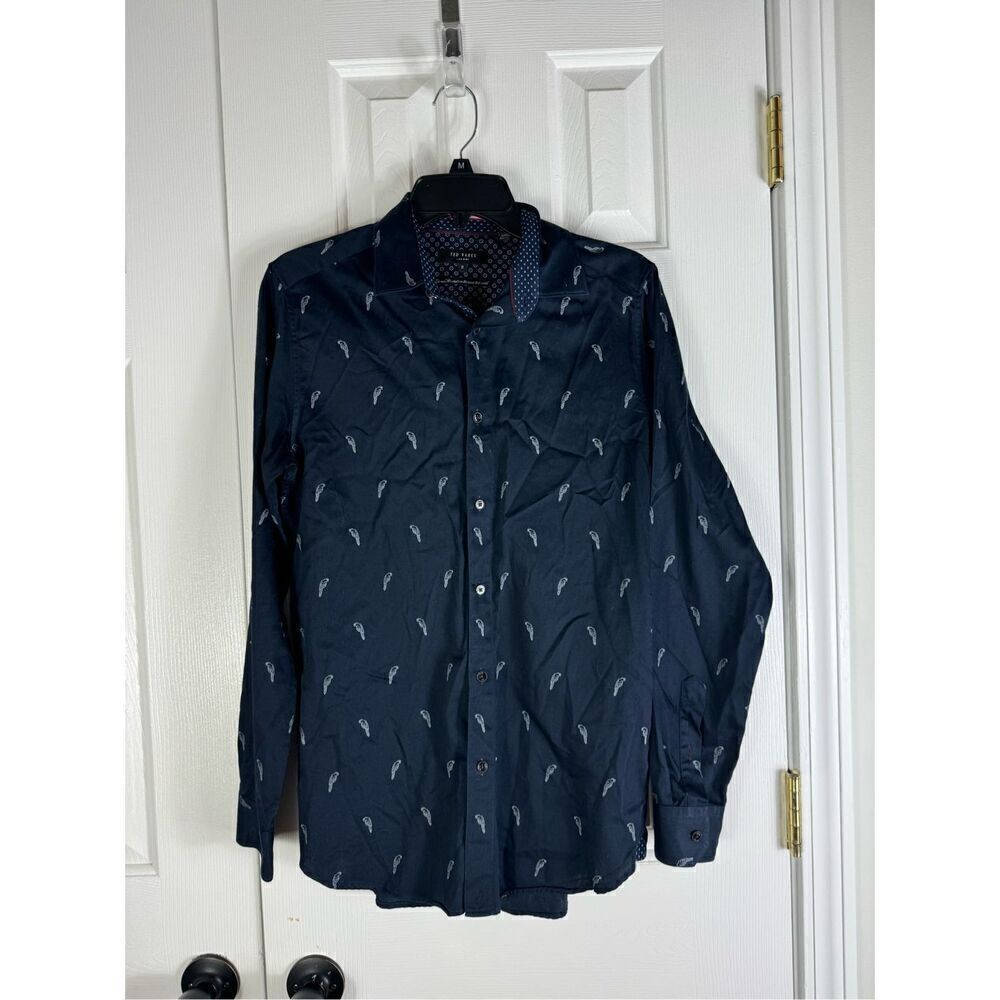 Ted Baker Mens Button Up Shirt Size 2